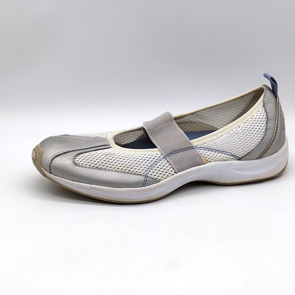 Easy Spirit Shoes Womens Esairion Gray 9.5 Narrow Mary Jane Sneaker‎ Comfort